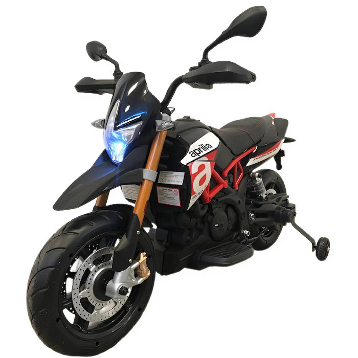 Aprilia Dorsoduro 900 Kindermotor 12V (zwart) - Trapautodealer