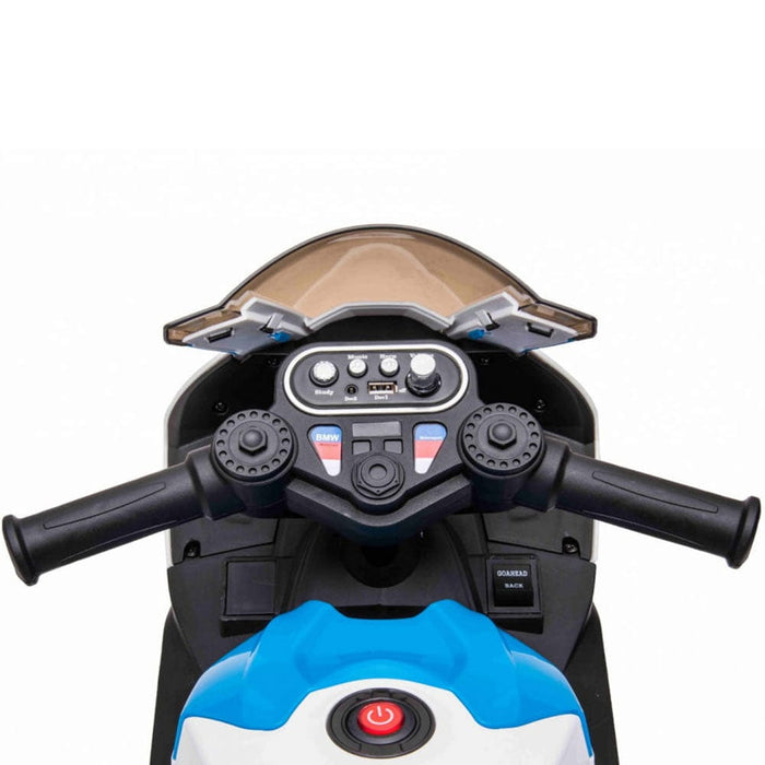 BMW HP4 Mini Kindermotor 12V (blauw) - Trapautodealer