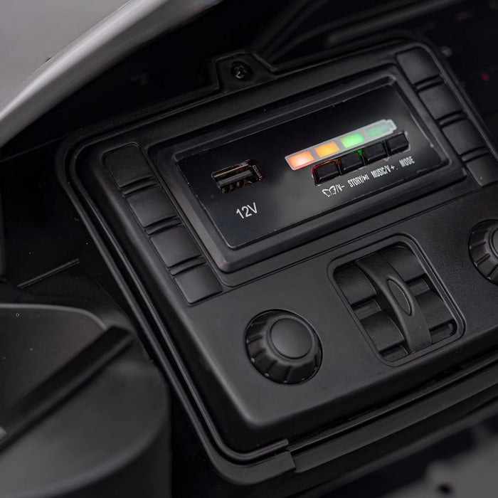 BMW M4 Competition Elektrische Kinderauto 12V + 2.4G RC (zwart) - Trapautodealer