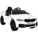 BMW M5 Elektrische Speelgoedauto 24V + 2.4G RC (wit) - Trapautodealer