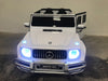 Mercedes G63 AMG Kinderauto 2-Persoons 24V + 2.4G RC 4WD (wit) - Trapautodealer