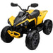 Can-Am Elektrische Quad Voor Kinderen 12V 4WD + 2.4G RC (geel) - Trapautodealer
