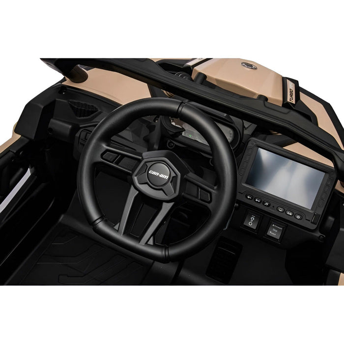 Can-Am Maverick 4WD Buggy Kinderauto 1-Persoons 24V + 2.4G RC (kaki + MP4) - Trapautodealer