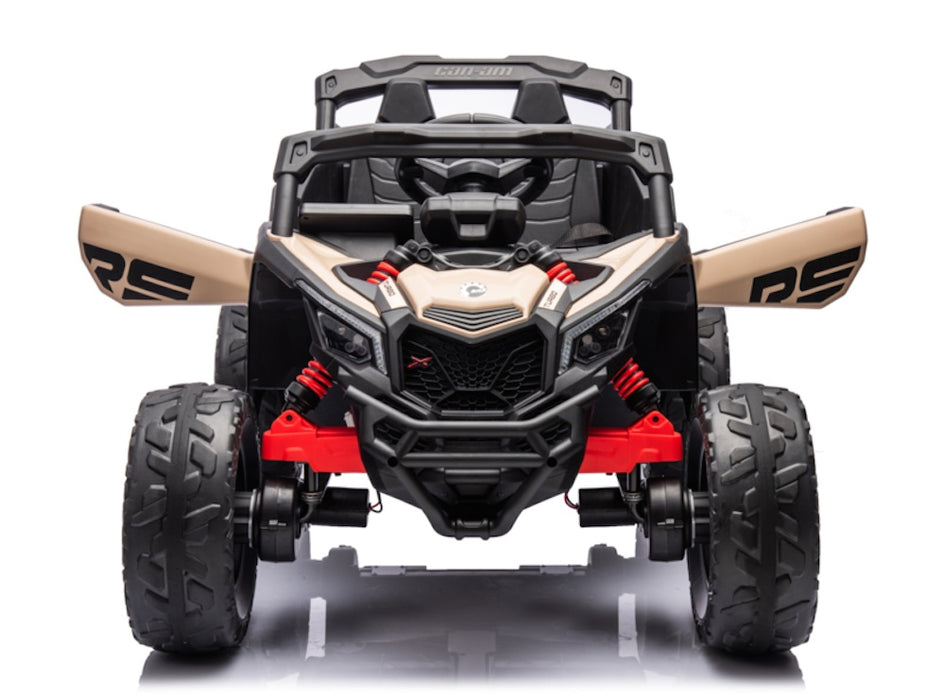 Can-Am Maverick 4WD Buggy Kinderauto 1-Persoons 24V + 2.4G RC (kaki + MP4)
