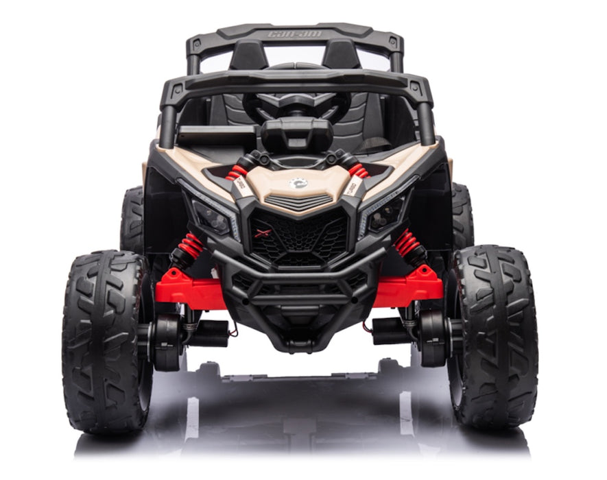 Can-Am Maverick 4WD Buggy Kinderauto 1-Persoons 24V + 2.4G RC (kaki + MP4)