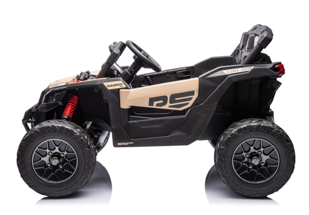 Can-Am Maverick 4WD Buggy Kinderauto 1-Persoons 24V + 2.4G RC (kaki + MP4)