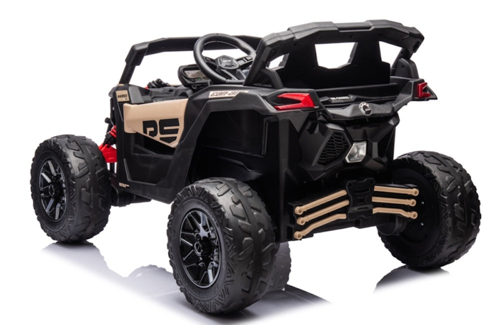 Can-Am Maverick 4WD Buggy Kinderauto 1-Persoons 24V + 2.4G RC (kaki + MP4)