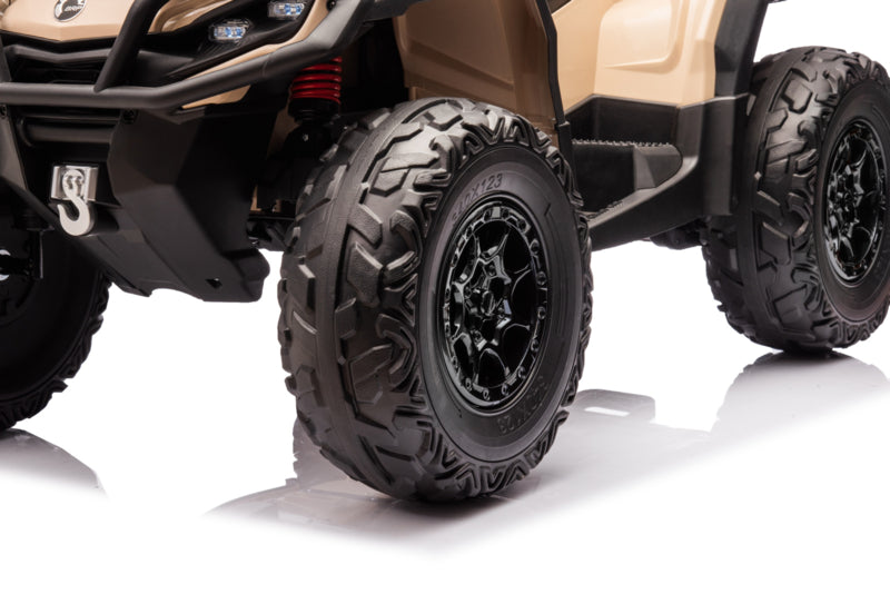 Can-Am Outlander kinderquad 12V 4WD Kaki 2 persoons - Trapautodealer