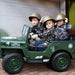 Dessert Fox Legerjeep 4WD 3-Persoons Kinderauto 24V + 2.4G RC (Willys Look) - Trapautodealer