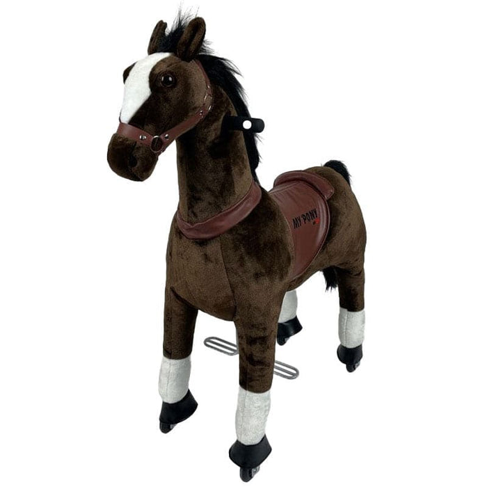 Donkerbruin Met Witte Bles Speelgoed Paard My Pony (4-9 jaar) (MP2009-M) - Trapautodealer