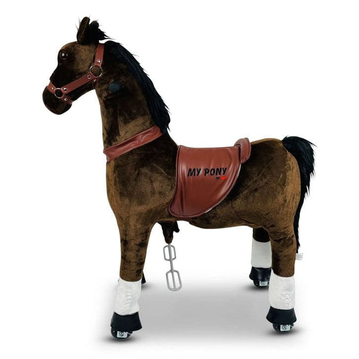 Donkerbruin Met Witte Bles Speelgoed Paard My Pony (4-9 jaar) (MP2009-M) - Trapautodealer
