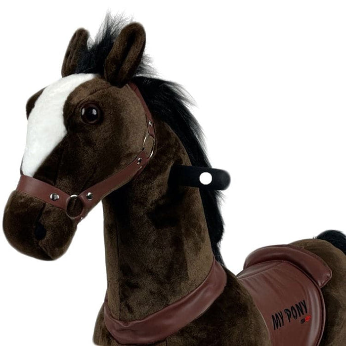 Donkerbruin Met Witte Bles Speelgoed Paard My Pony (4-9 jaar) (MP2009-M) - Trapautodealer