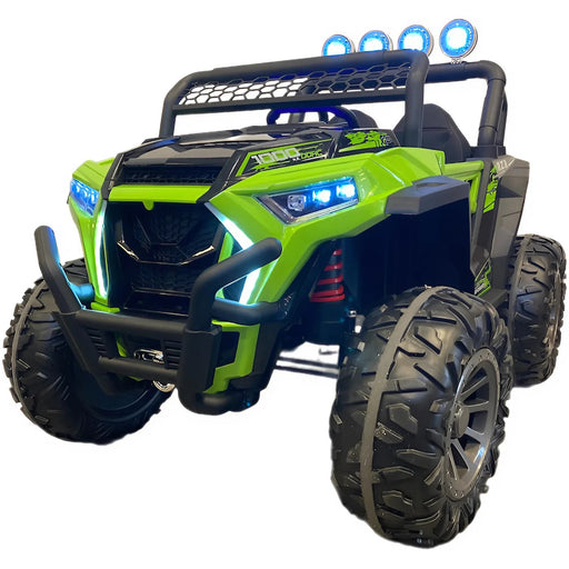 Elektrische kinder buggy 12 volt 4wd + 2.4G RC (groen) - Trapautodealer
