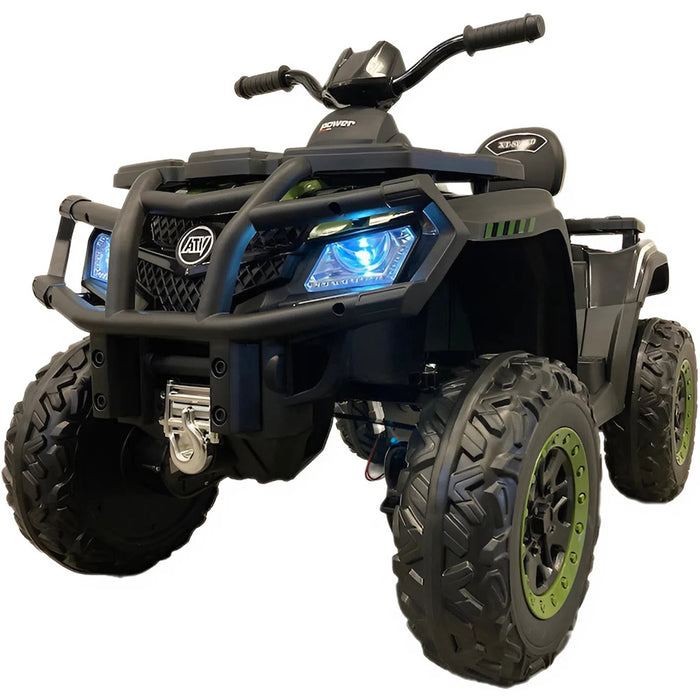 Elektrische kinderquad 24 volt 4WD (groen) - Trapautodealer