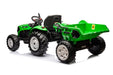 Kindertractor 24V met aanhanger/kipper + 2.4G RC (Groen) - Trapautodealer
