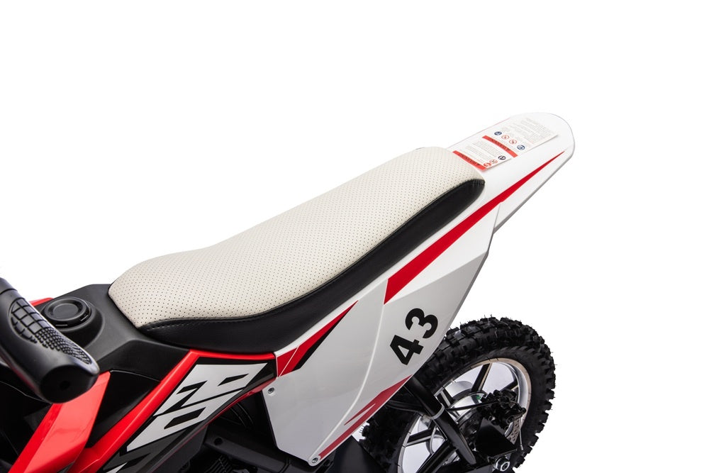 Elektrische kinder crossmotor 36V 350 watt (rood) - Trapautodealer