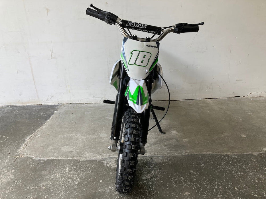 Elektrische Kinder Crossmotor 36V Groen 800W - Off-Road - Trapautodealer