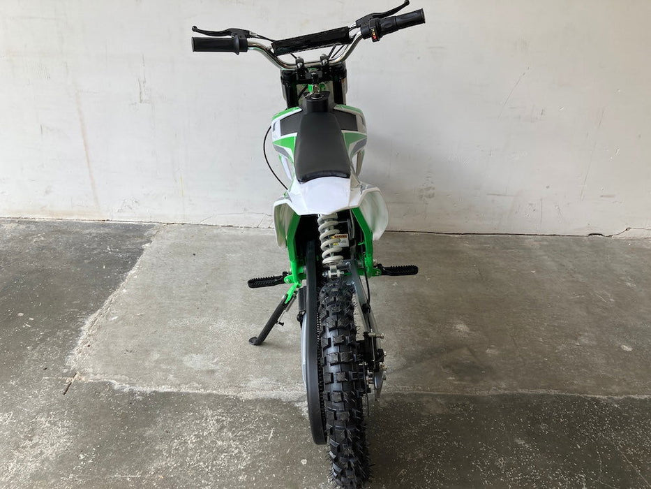 Elektrische Kinder Crossmotor 36V Groen 800W - Off-Road - Trapautodealer