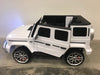 Mercedes G63 AMG Kinderauto 2-Persoons 24V + 2.4G RC 4WD (wit) - Trapautodealer