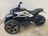 Elektrische kindermotor Spyder 12 volt Politie - Trapautodealer