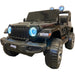 Jeep Wrangler Rubicon Kinderauto 12V 4WD + 2.4G RC (zwart) - Trapautodealer