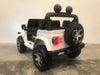 Jeep Wrangler Rubicon Accuauto 12V 4WD + 2.4G Afstandsbediening (wit) - Trapautodealer