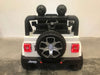 Jeep Wrangler Rubicon Accuauto 12V 4WD + 2.4G Afstandsbediening (wit) - Trapautodealer