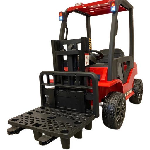 Kinder Heftruck Elektrisch 12V + 2.4G RC (rood) - Trapautodealer