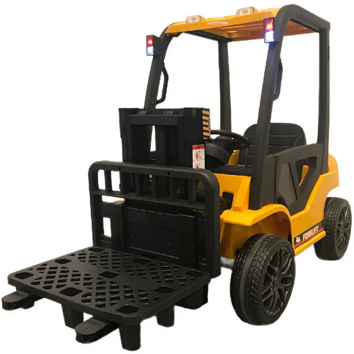 Kinder Heftruck Kinderauto 12V + 2.4G Afstandsbediening (geel) - Trapautodealer