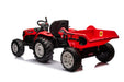 Kinder tractor 24V met aanhanger + 2.4G RC (Rood) - Trapautodealer