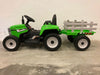 Elektrische Kindertractor 12V Groen + Aanhanger + 2.4G RC - Trapautodealer
