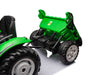Kindertractor 24V met aanhanger/kipper + 2.4G RC (Groen) - Trapautodealer