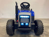 Kindertractor Elektrisch 12V + 2.4G RC + Aanhanger (blauw) - Trapautodealer