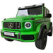 Mercedes G63 XL AMG accu Kinderauto 24V 4WD mat groen twee persoons - Trapautodealer