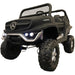 Mercedes Unimog 4WD Kinder Accuauto 2-Persoons 12V + 2.4G RC (mat zwart) - Trapautodealer