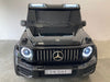 Mercedes G63 XL AMG Deluxe Kinderauto 24V 4WD zwart metallic twee persoons - Trapautodealer
