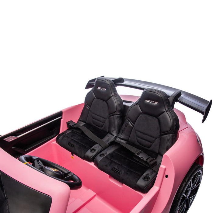 Kinderauto Porsche 911 GT3 - 24V 4WD 2 persoons (Wit) - Trapautodealer