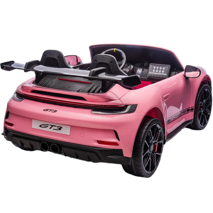Kinderauto Porsche 911 GT3 - 24V 4WD 2 persoons (Wit) - Trapautodealer