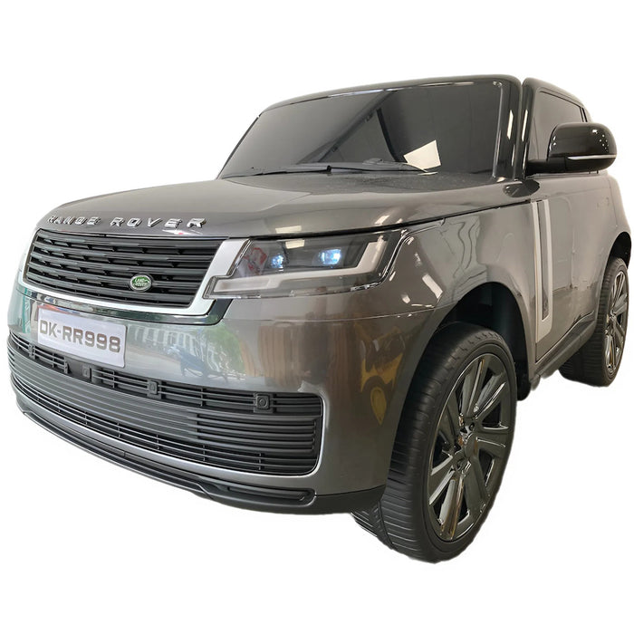 Range Rover Voque Kinderauto 2-Persoons 24V + 2.4G Afstandsbediening (zilver metallic) - Trapautodealer