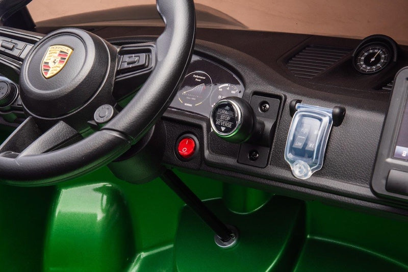 Kinderauto Porsche 911 GT3 24V 4WD MP4 2 persoons (groen) - Trapautodealer