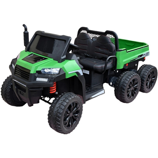 Gator Farmtruck 6X6 2-Persoons Kinderauto 24V + 2.4G RC (4WD) - Trapautodealer