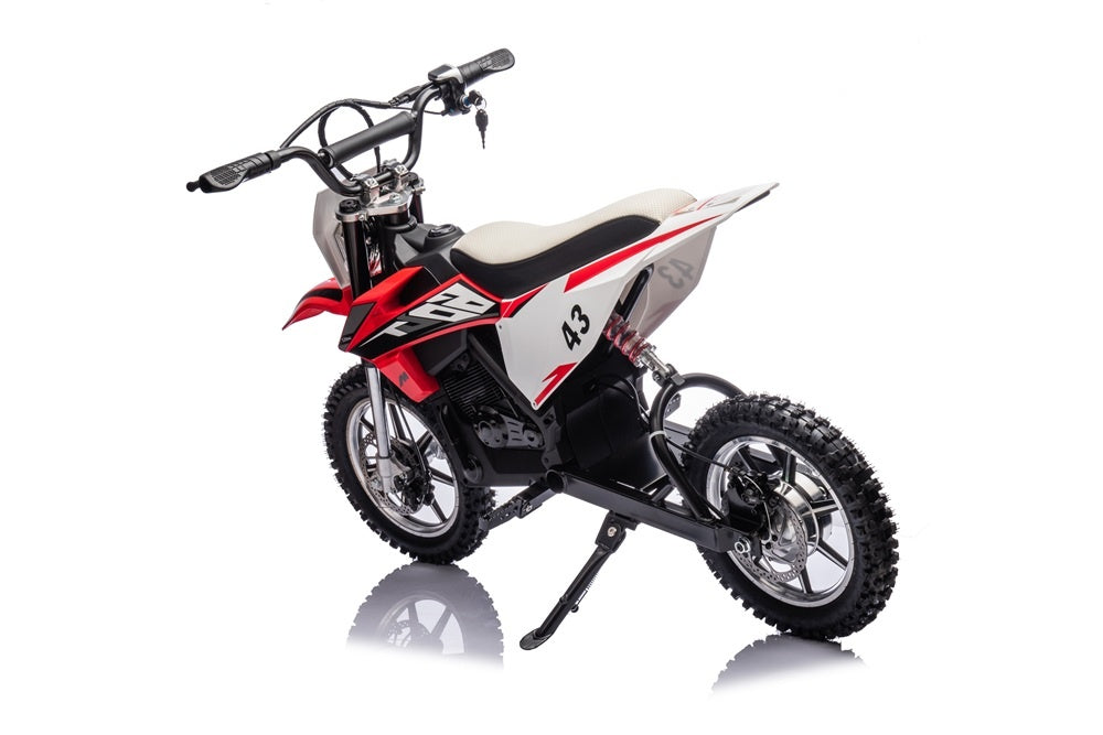 Elektrische kinder crossmotor 36V 350 watt (rood) - Trapautodealer
