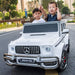 Mercedes G63 AMG Kinderauto 2-Persoons 24V + 2.4G RC 4WD (wit) - Trapautodealer