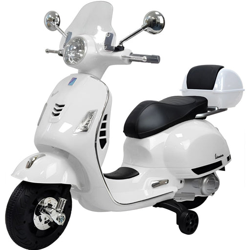 Vespa GTS Kinder Scooter Elektrisch 12V (wit) - Trapautodealer