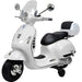Vespa GTS Kinder Scooter Elektrisch 12V (wit) - Trapautodealer