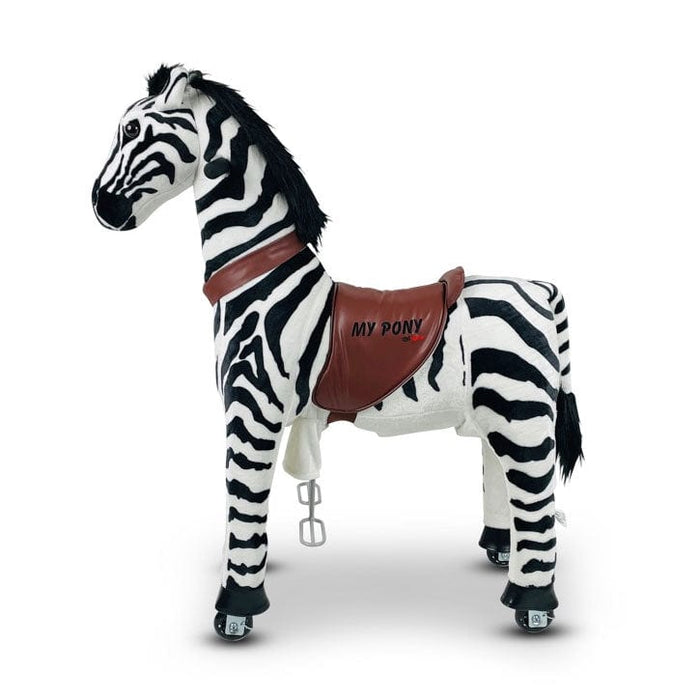 Zebra Paard Op Wielen My Pony (4-9 jaar) (MP2001-M) - Trapautodealer