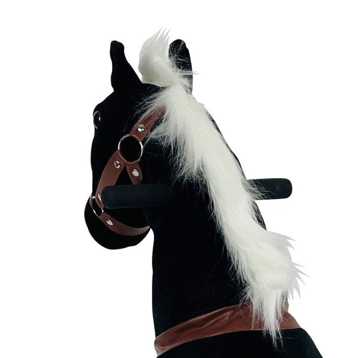 Zwart Met Witte Bles Paard Op Wielen My Pony (4-9 jaar) (MP2003-M) - Trapautodealer
